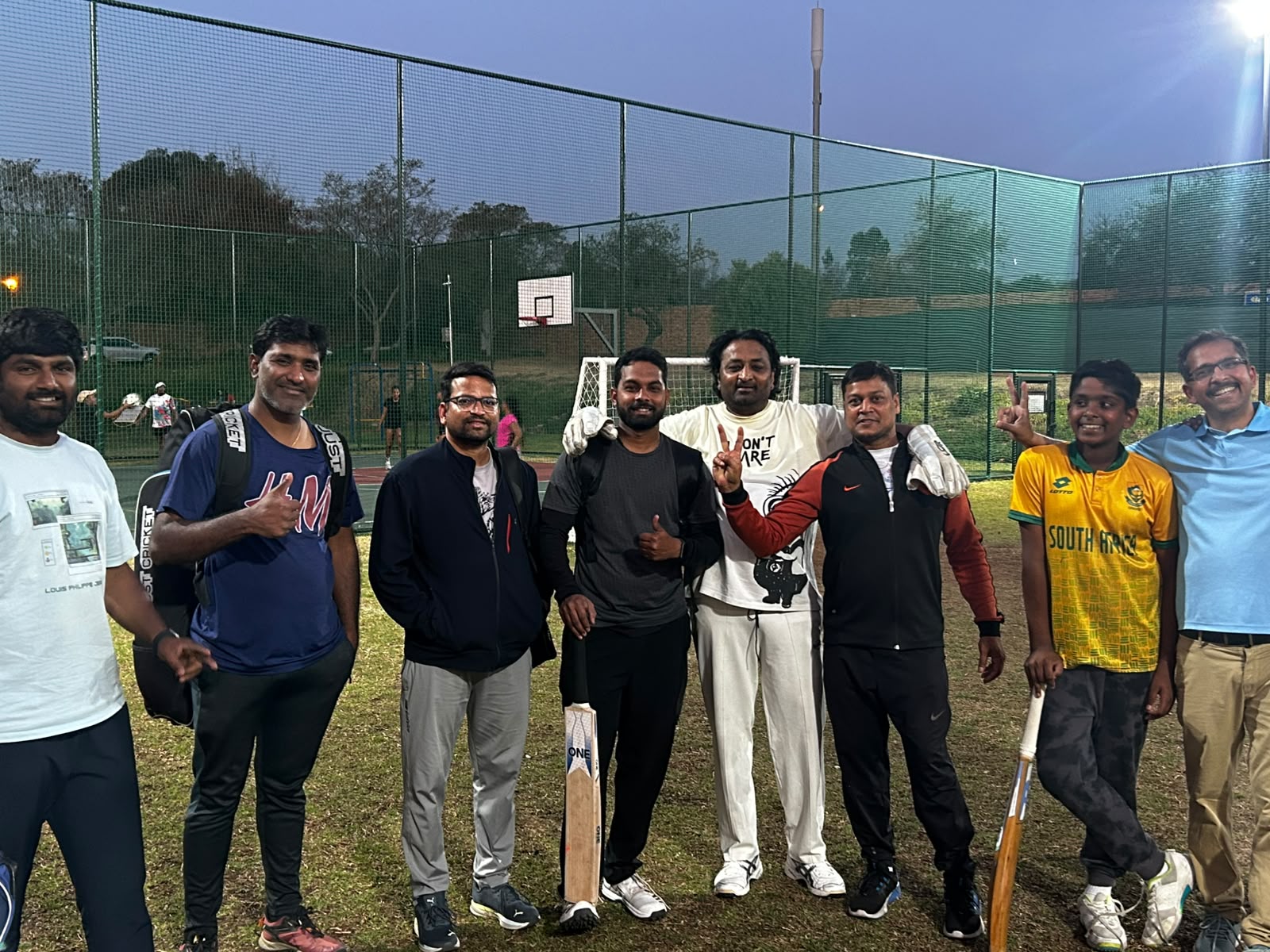 Players after a TEN12 practice session