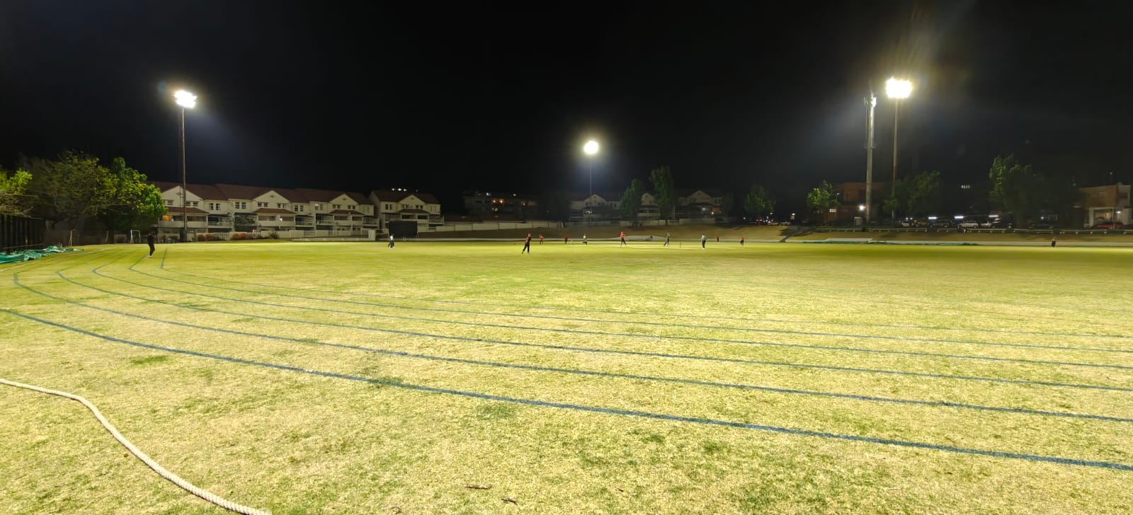 Floodlit practice ground in Johannesburg